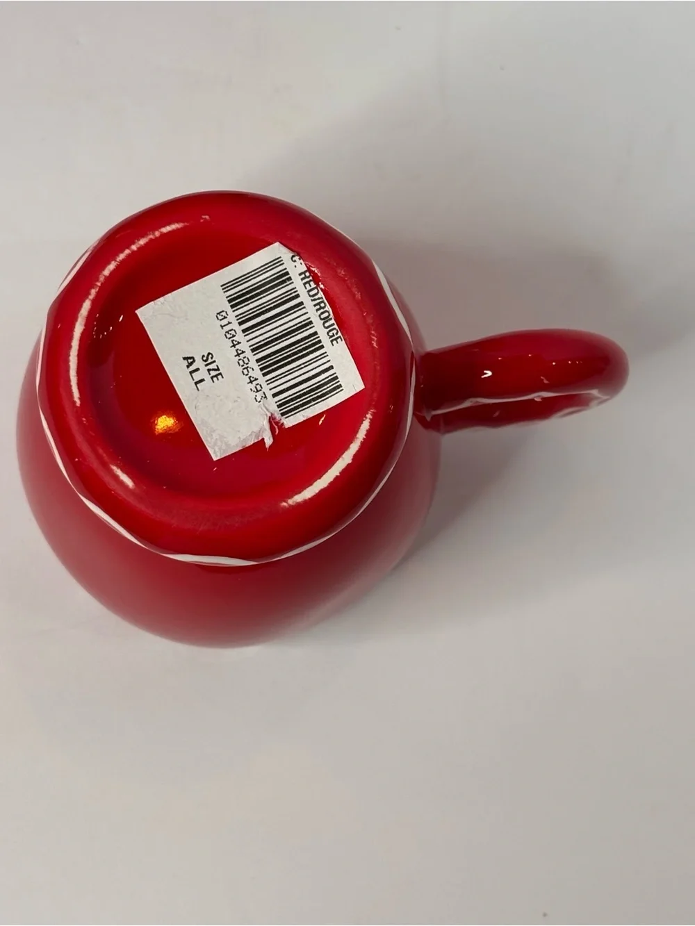 Damson Madder X Anthropologie Hand Painted Espresso Cup & Saucer Red & White NWT